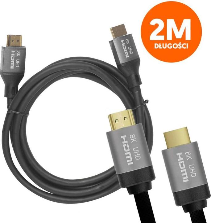 Actual product image Lasmex HDMI-HDMI cable (v2.1 | 8K | 2 m) black (2 m)