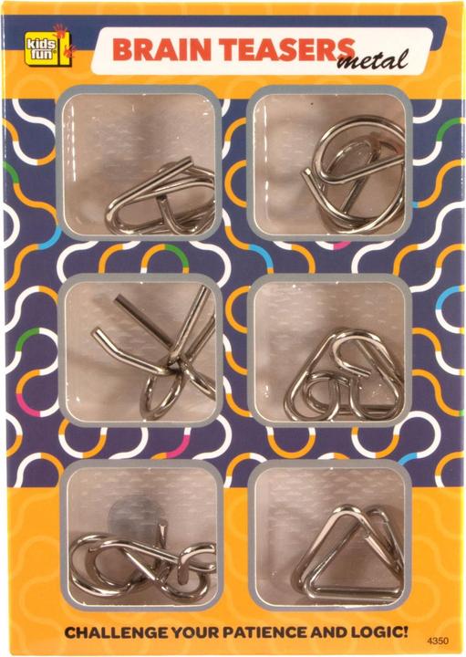 Actual product image Kids Fun Metal brain teasers