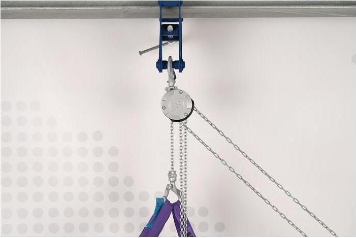 Actual product image Planeta Pulley block Load capacity 500 kg Lifting height 3.0 m Aluminium