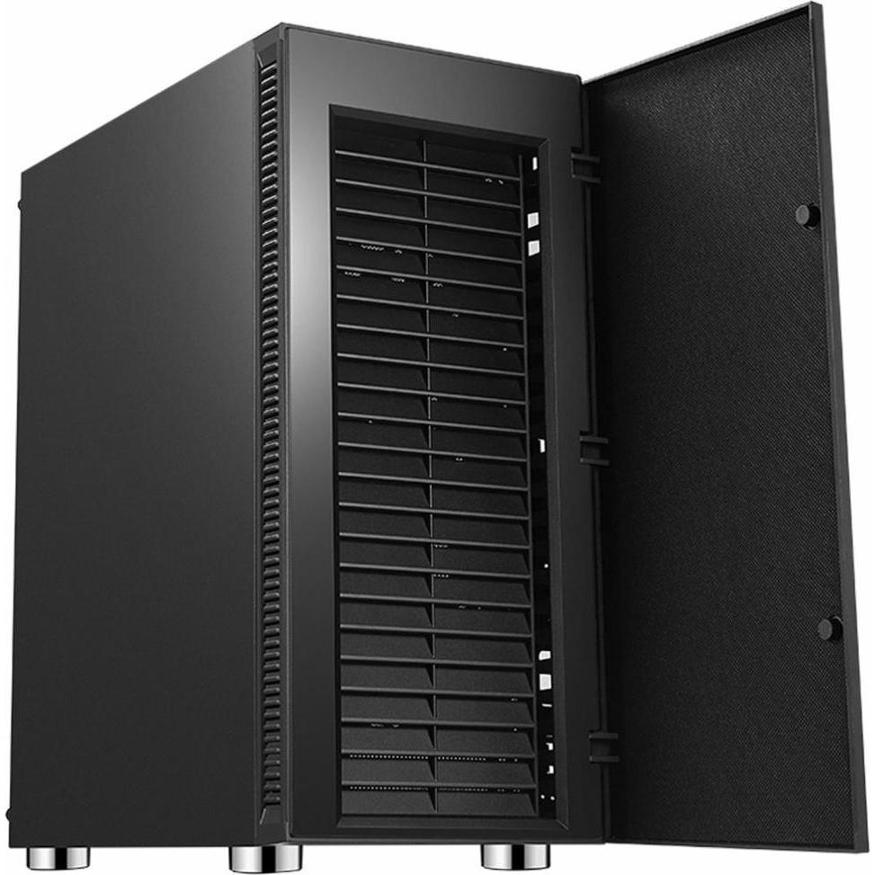 Evolveo Silens S1, case ATX, 2x USB2.0 / 1x USB3.0 / 2c120mm LED / černý odhlučněný, výsuvný filtr (ATX, Micro ATX (mATX), Mini-ITX) (CAESILENSS1)