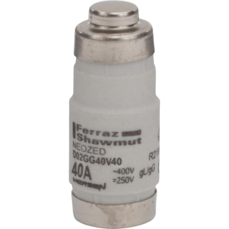 Mersen, Sicherung, 01701.040000 D02 40A gG 400V NEOZED Sicherungseinsatz schwar (Neozed-Sicherung, 40 A)