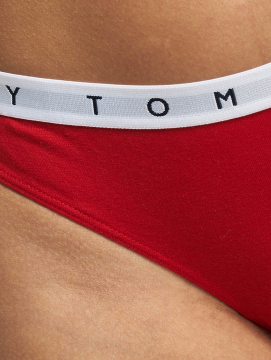 Produktbild Tommy Hilfiger Damen 3P Thong 521 Tangahöschen, Deep Crimson/Pink Amour/Deep Blue, S (S, 3er Pack)