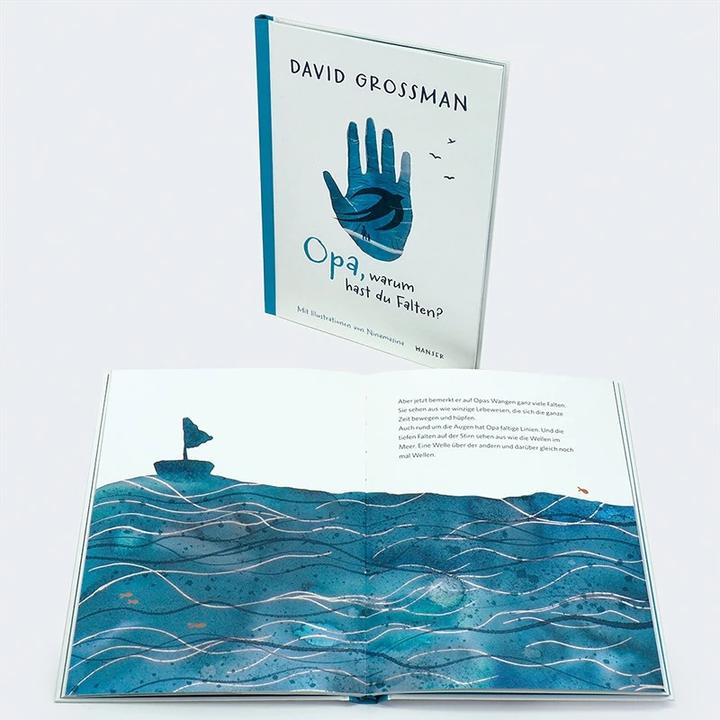 Produktbild Opa, warum hast du Falten? (Deutsch, Anne Birkenhauer, David Grossman, Ninamasina, 2023)