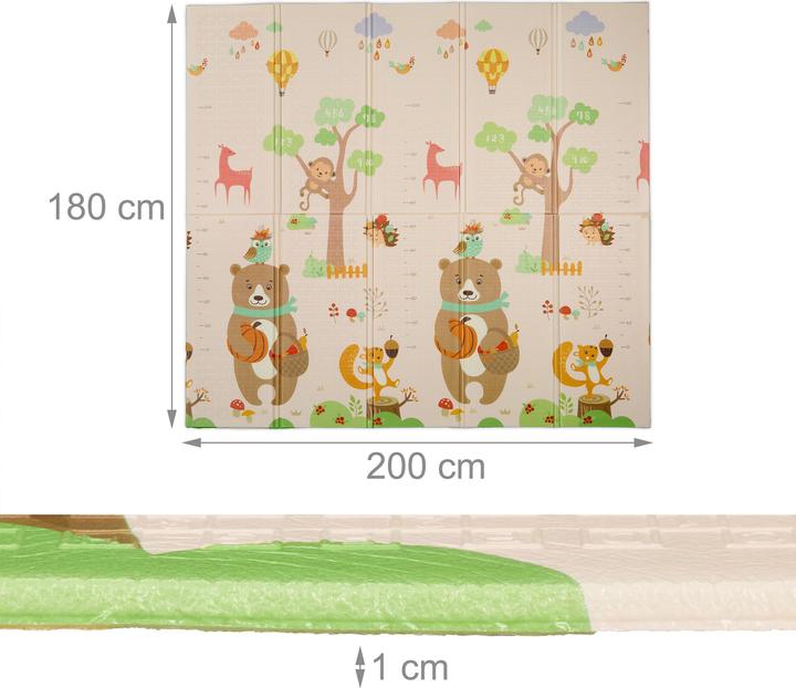 Image du produit Relaxdays Tapis-de-jeu (200 x 180 x 1 cm)