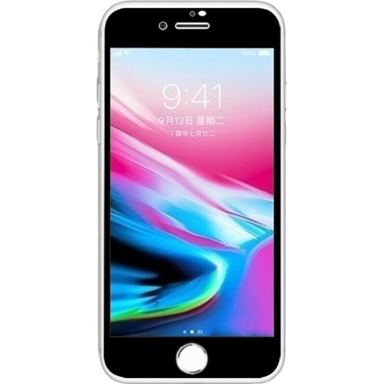 Protectorking 1x echtes Tempered 9H Panzerhartglas 3D KLAR (1 Stück, Apple iPhone 7), Smartphone Schutzfolie