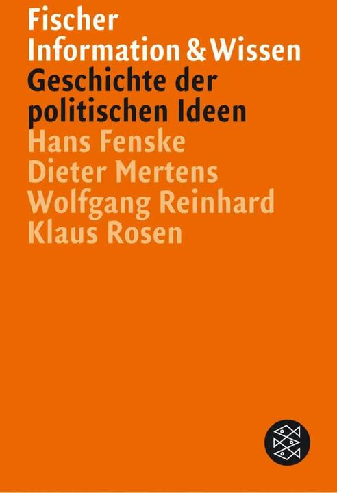 Produktbild Geschichte der politischen Ideen (Deutsch, Klaus Rosen, Wolfgang Reinhard, 2003)