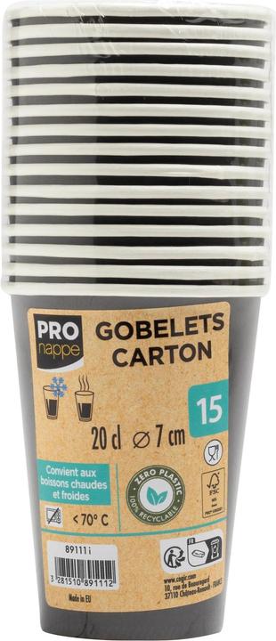 Image du produit PROnappe 15 gobelets à café jetables 200,0 ml (15 x)