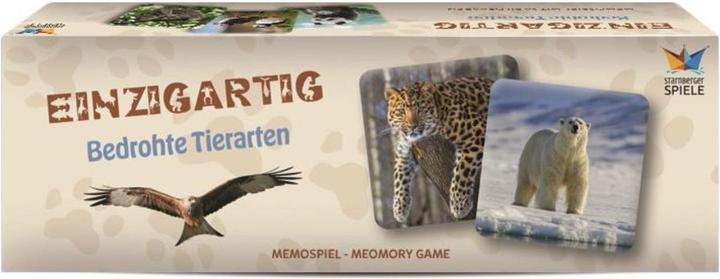 Actual product image Starnberger Spiele Memo Game Unique - Endangered Species (English, German, 2 - 6 Players)