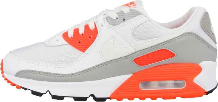 Blanc-blanc-hyper orange-gris clair de fumée
