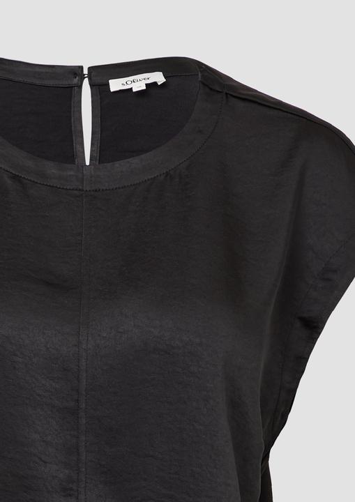 Produktbild S.Oliver Bluse Satinshirt mit überschnittenen Schultern (38)