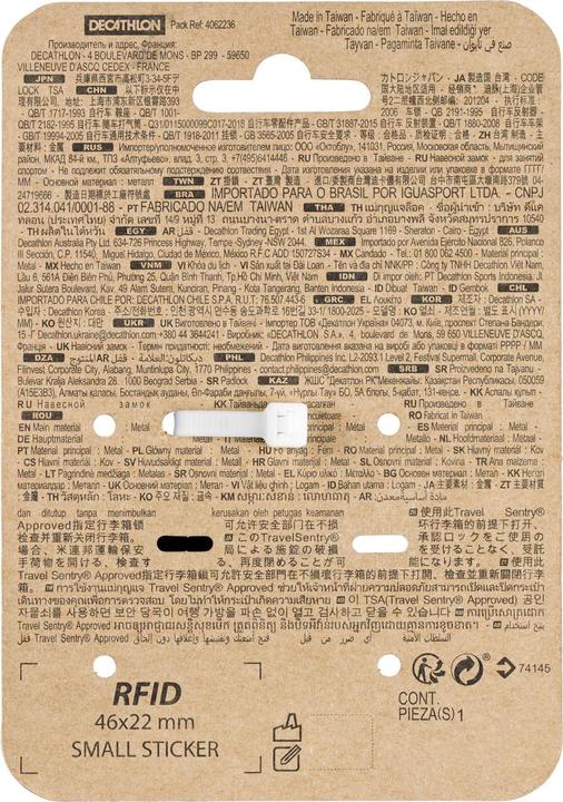 Immagine prodotto Forclaz Lucchetto a combinazione Lucchetto da viaggio Codice TSA