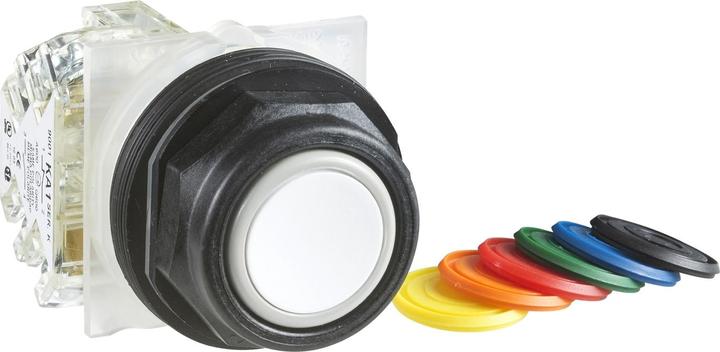 Actual product image Schneider Electric Pushbutton, 7-colour Ø 30, flat, 1ÖS