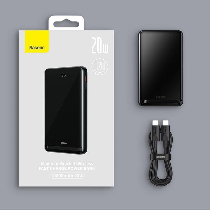 Productafbeelding Baseus Powerbank Magnetic 10000mAh 20W (wit) (10000 mAh, 20 W, 38.50 Wh)
