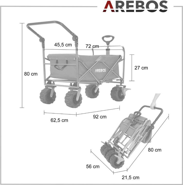 Produktbild Arebos Bollerwagen