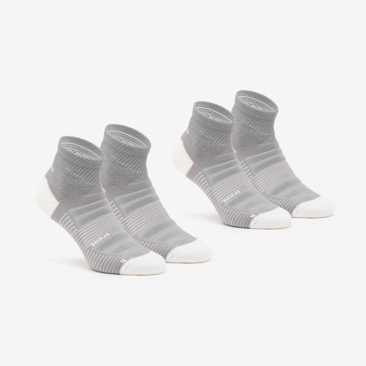 Produktbild Quechua Wandersocken halbhoch 2 Paar - Hike 900 grau (43 - 46)