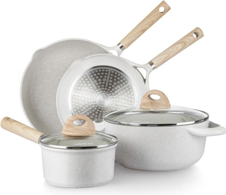 Kasanova Pfannenset (Set di pentole e padelle da cucina, Alluminio)