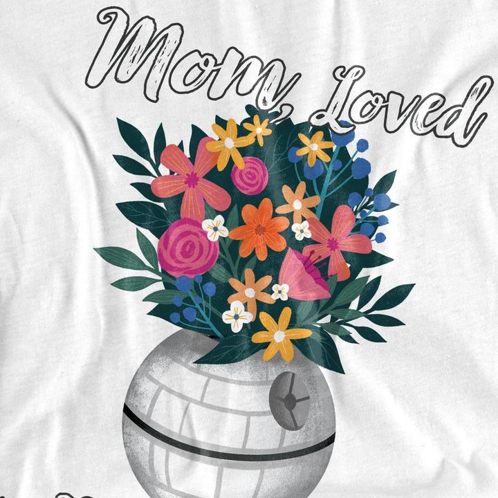 Produktbild Star Wars Mom Loved To The Death Star TShirt Muttertag (S)