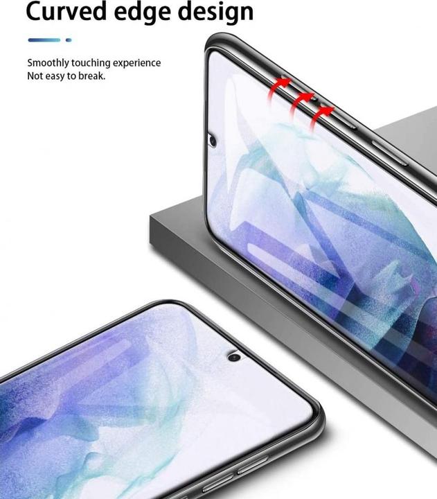 Actual product image Screenguard Samsung Galaxy S21+ bulletproof glass protective film Case Friendly Design (1 Piece, Samsung Galaxy S21+)