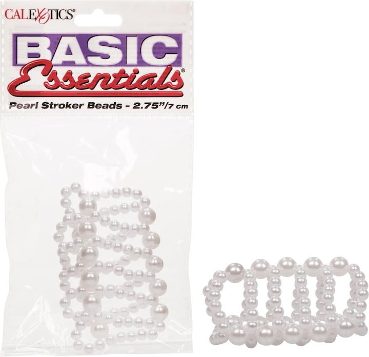 Actual product image CalExotics Basic Essentials Pearl Stroker Beads (3.75 cm)