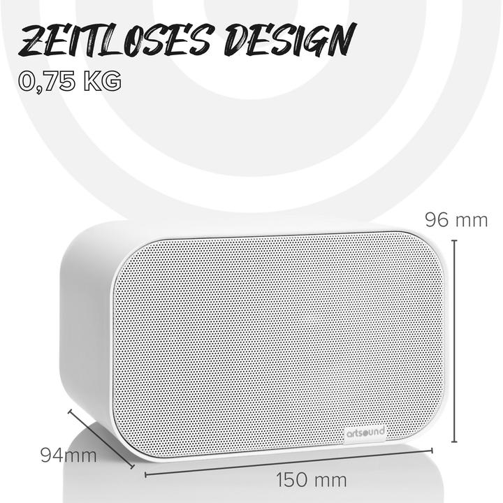 Image du produit Artsound UNI20 Wit (par paire) (1 paire, 40 W)
