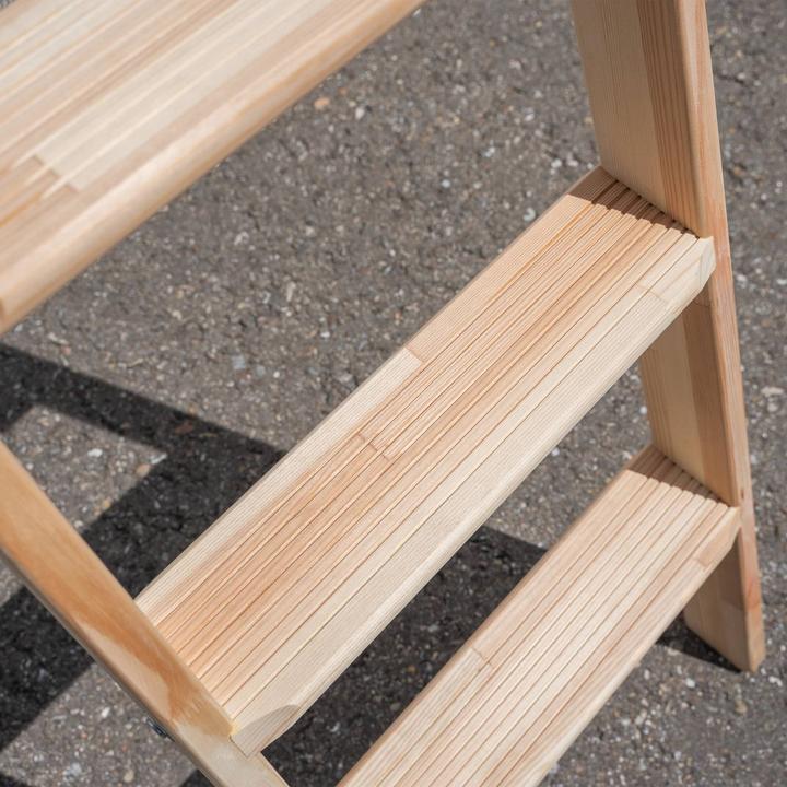 Image du produit Munk Échelle en bois, avec marches, 8 marches. (Échelle simple, 219 cm)