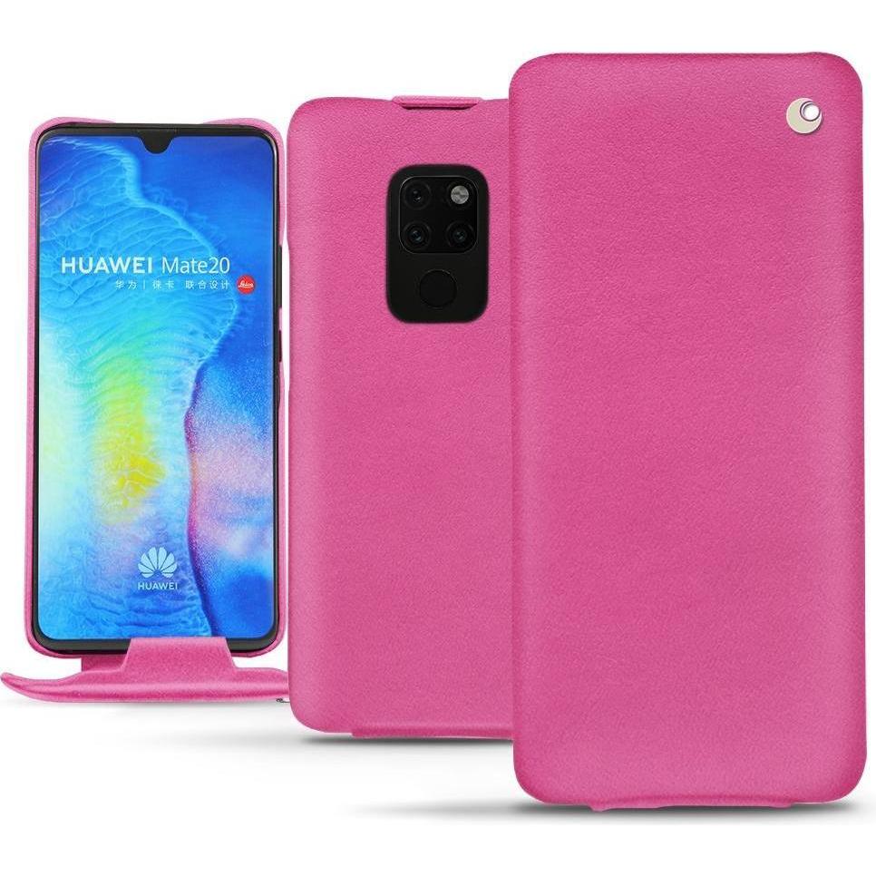 Noreve Lederschutzhülle vertikal (Huawei Mate 20), Smartphone Hülle, Rosa