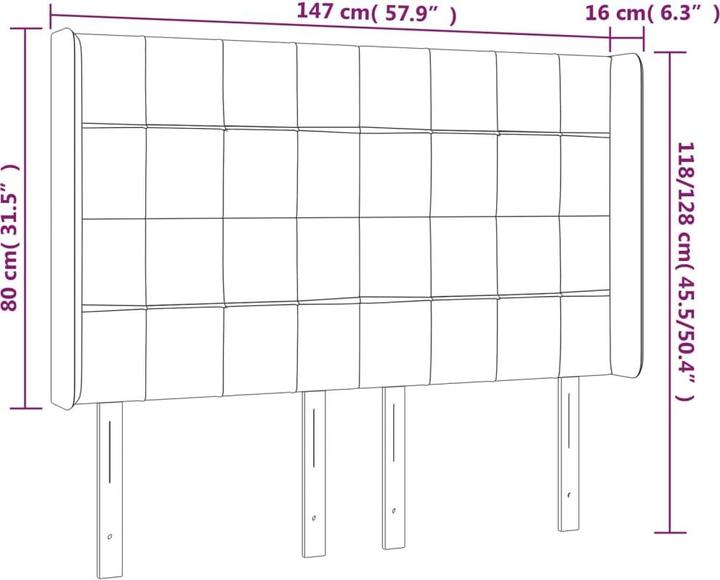 Actual product image vidaXL Gertruda (147 x 16 x 128 cm)