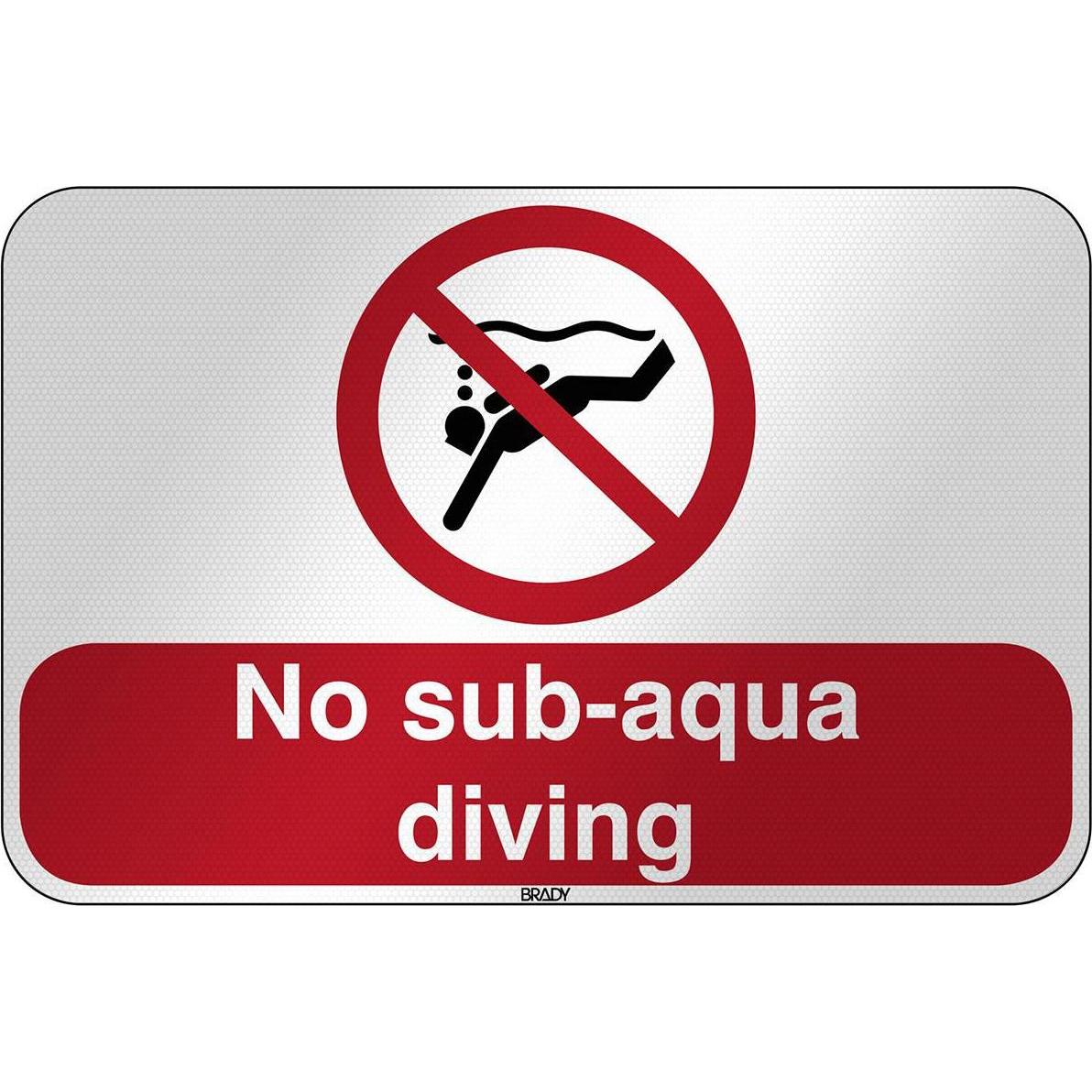 Brady, Sicherheitskennzeichnung, ISO Safety Sign - No sub-aqua