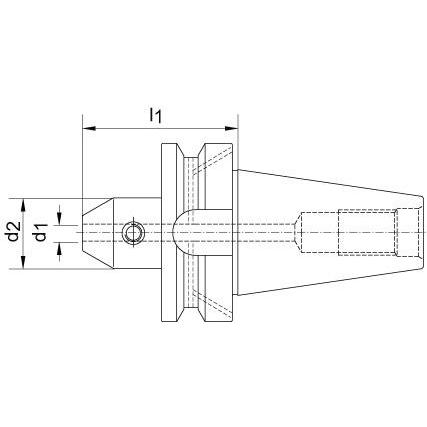 Thumbnail - Fortis, Zubehör Maschine, Flächenspannfutter JISB6339AD BT40 20 mm A63