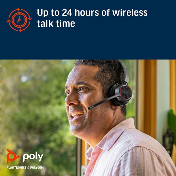 Immagine prodotto Poly Voyager 4320-M con stazione di ricarica (Senza fili, USB-A, Team Microsoft)