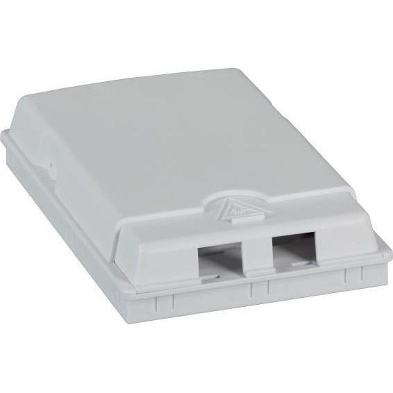 EFB Elektronik FTTH Indoor Anschlussbox für 2Fasern, 2Kupplungen, Steckschutzvorrichtung (Spleissbox), Netzwerk Zubehör