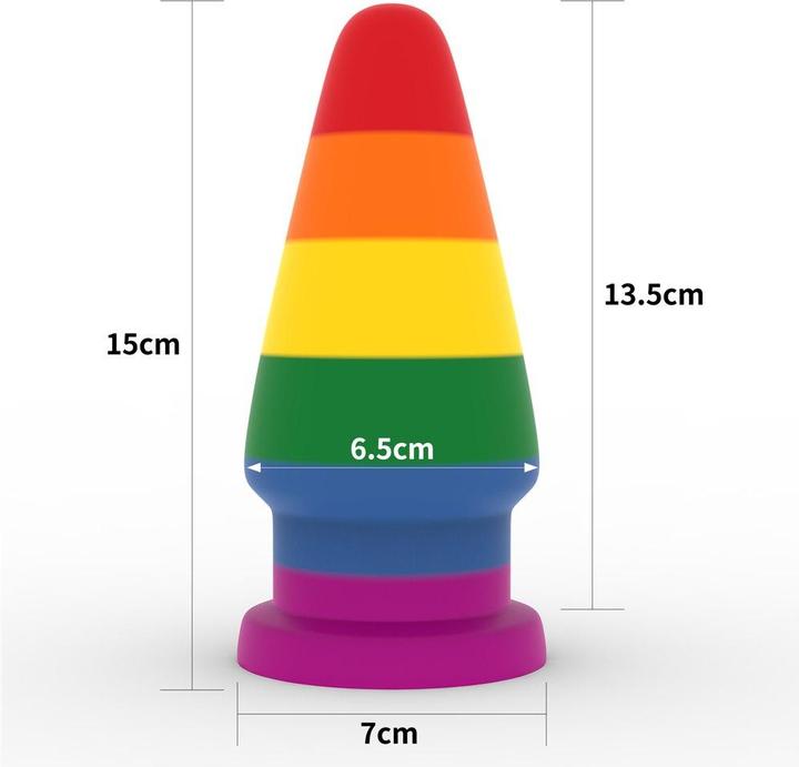 Actual product image Lovetoy Prider Anal Plug 15 cm