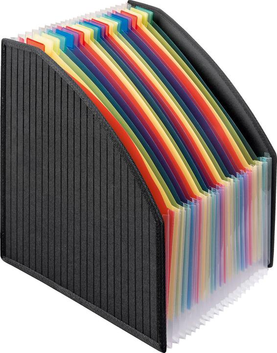 Produktbild Veloflex Stehsammler-/Fächerbox, PP, 255 x 150 x 40 mm, 320 mm, schwarz (A4)
