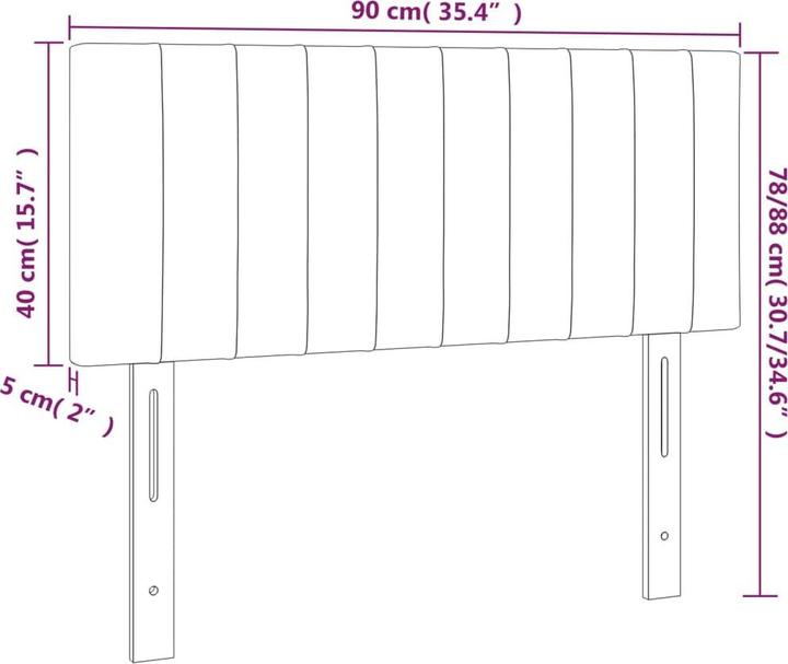 Immagine prodotto vidaXL Carolin (80 x 5 x 128 cm)