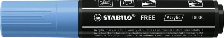 Actual product image STABILO Acrylic marker - FREE Acrylic - T800C wedge tip 4-10mm - single pencil - cobalt blue (Cobalt blue, 10 mm, 1 x)