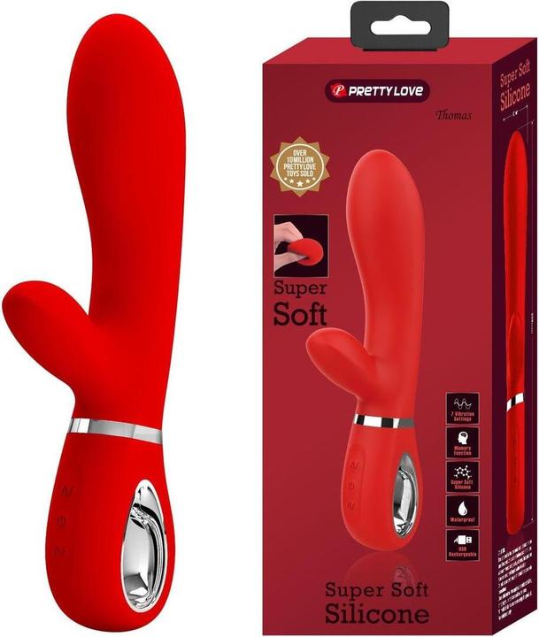 Actual product image Pretty Love Thomas Multifunctional G-Spot Vibrator Red