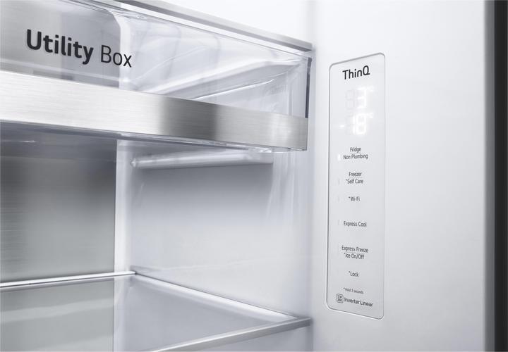 Produktbild LG GSXD91MBAE Side-by-Side mit InstaView Door-in-Door ® | Eis-, Crushed Ice- und Wasserspender (219 l)