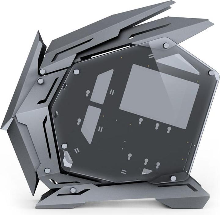 Produktbild Jonsbo MOD3 Mini Micro-ATX Tower Showcase, gehärtetes Glas - grau (mATX, Mini-ITX)