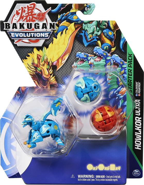 Immagine prodotto Bakugan 'Evoluzioni' Starter Pack con 3 (Ultra Aquos Howlkor, Basic Pyrus Pegatrix, Basic Aquos Colo