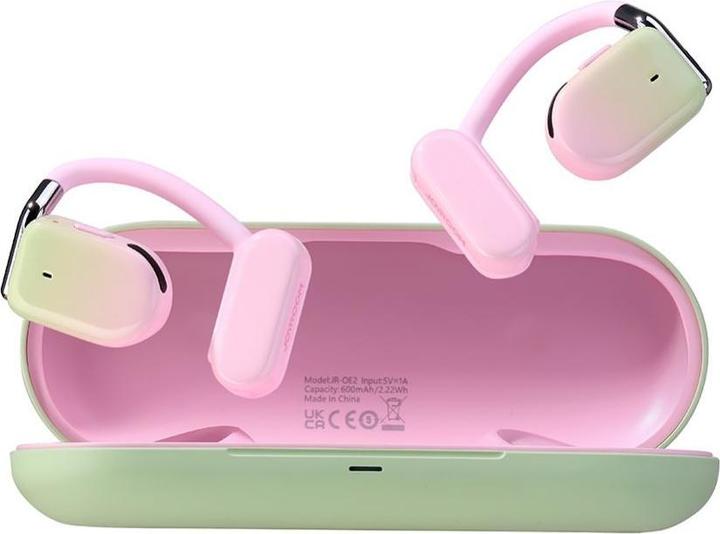 Actual product image Joyroom Openfree JR-OE2 TWS wireless headphones - pink (10 h, Wireless)