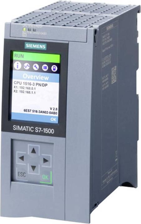 Produktbild Siemens SIMATIC Zentralbaugruppe 1MByte 6ES7516-3AN02-0AB0