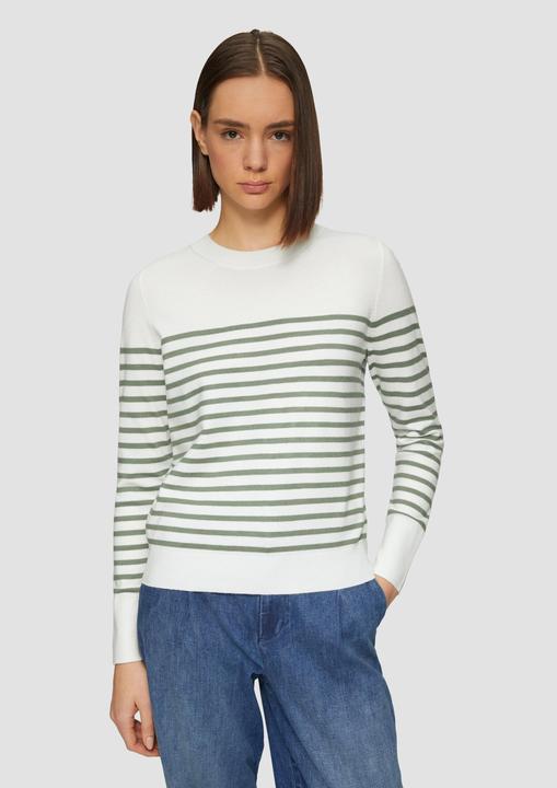 Immagine prodotto S.Oliver Strickpullover Gestreifter Pullover aus Viskosemix (34)