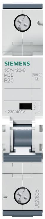 Produktbild Siemens Sicherungsautomat 1-polig 20A Typ B