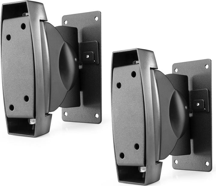 Audizio Wandhalterung Paar HTS30 Schwarz (1 Paar, Wandmontage, Neigbar)