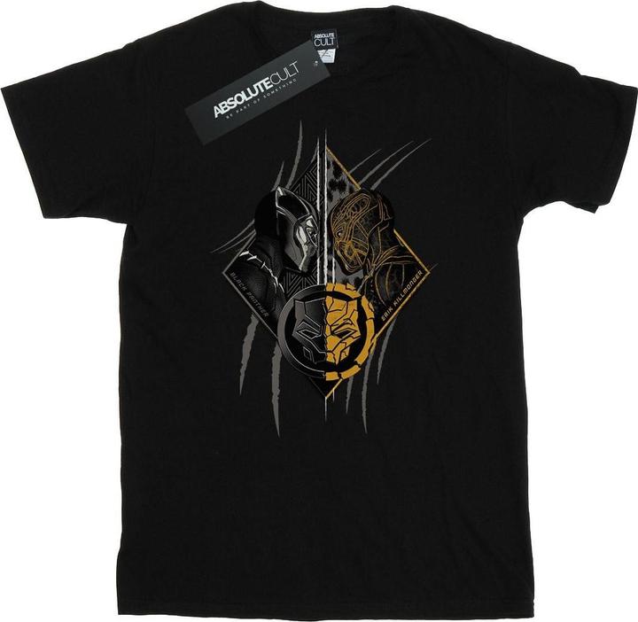 Actual product image Mens Black Panther Vs Killmonger T-Shirt (3XL)