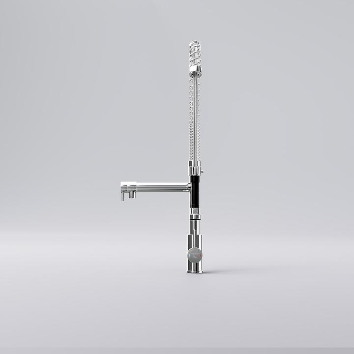 Produktbild Steinberg Serie 100 Küchenarmatur, mit Handbrause, Ausladung 156mm, schwenkbar, 1001480