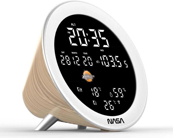 Nasa WSP1700 stazione meteorologica in legno/altoparlante BT Ship