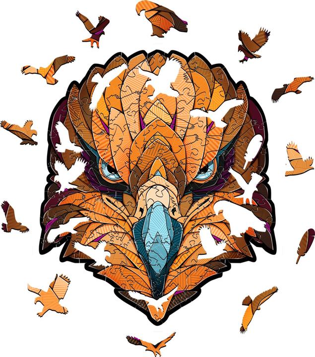 Produktbild Eco Wood Art Holz-Puzzle S - Adler (In Holzkiste mit 120 Teilen) (120 Teile)