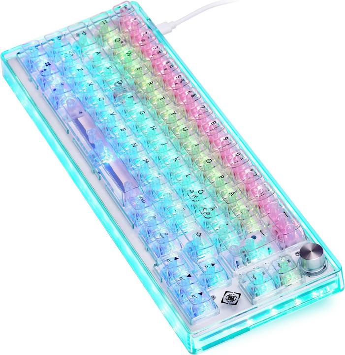 Actual product image Deltaco Gaming Gaming keyboard GAM-160-T-CH White, keyboard layout (CH, Cable)