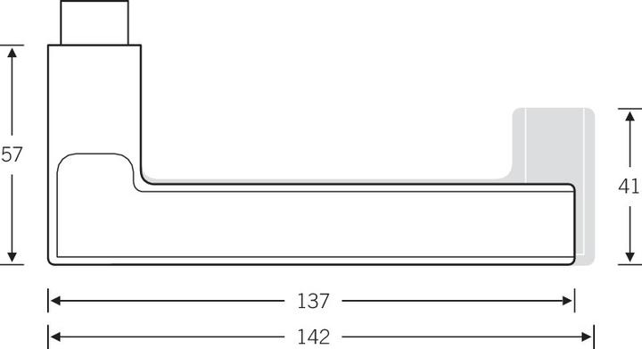 Actual product image FSB Rosette set 12 1035 stainless steel F69 round PZ DIN left / right flat D/K (Door set)